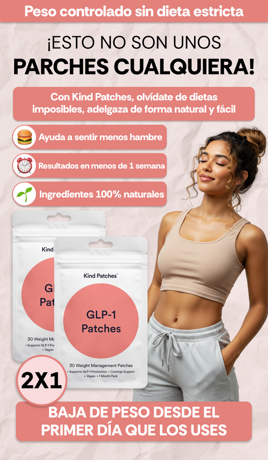 2x1 GLP-1 en Parches – Baja de peso en menos de una semana